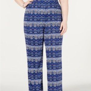 ❤️ Macy’s Plus Size Printed Pull On Pants NWT
